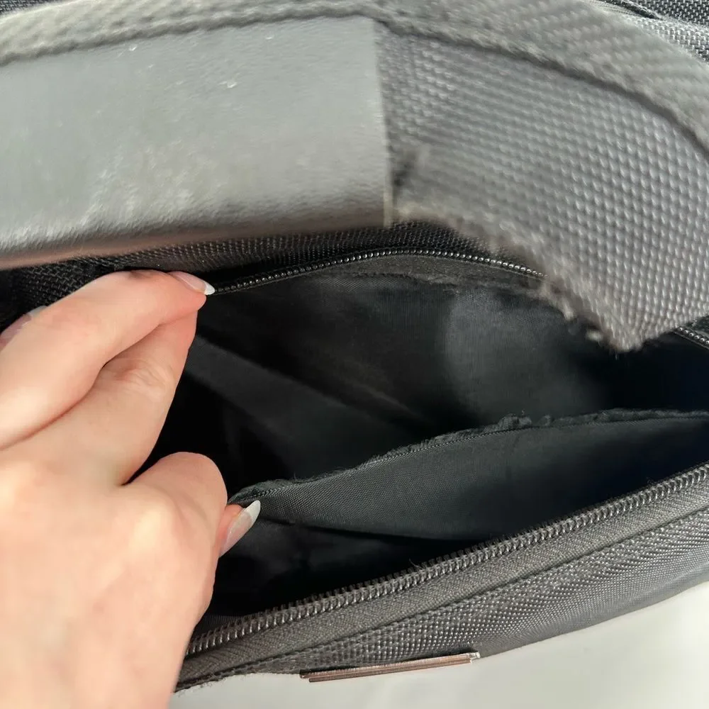 Tumi Organizer Portfolio Briefcase Laptop Bag Black Travel Bag Flawed